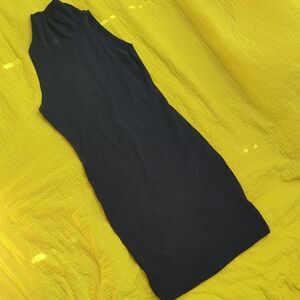 American Apparel Black Midi Dress